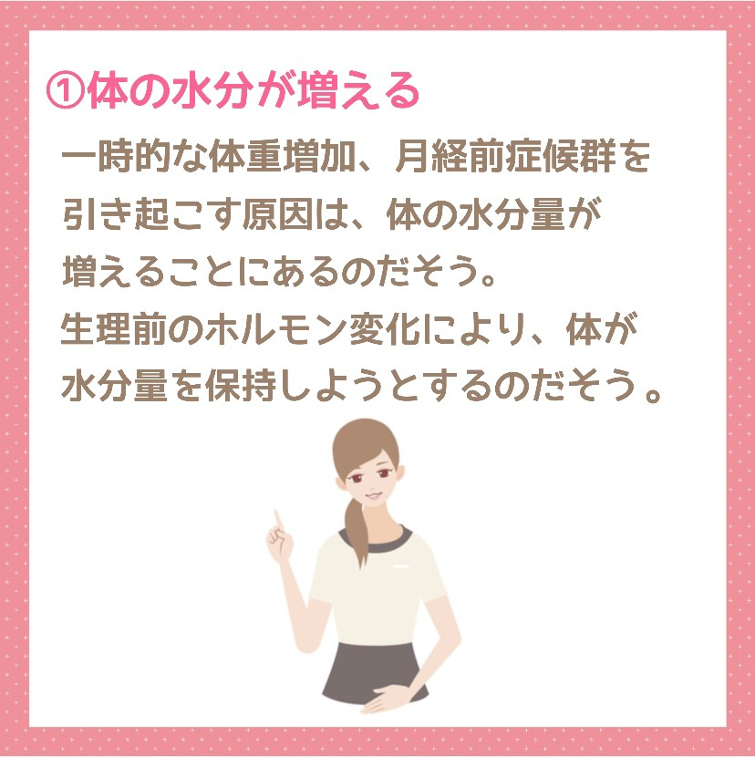 生理前の体重増加は正常!?