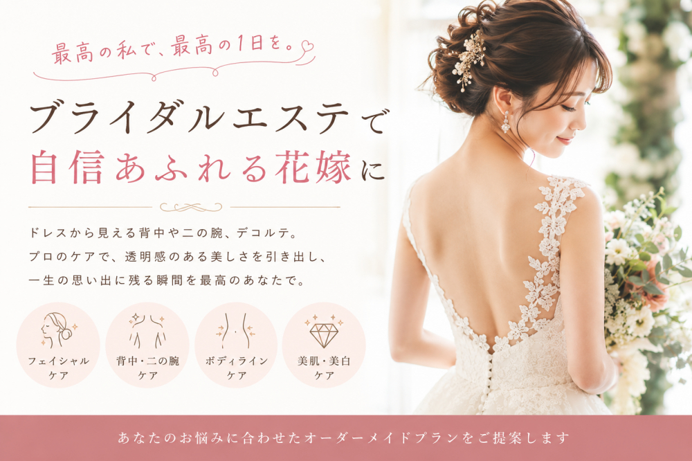 ブライダルエステはいつから始める？後悔しないためのベストなタイミングと準備方法